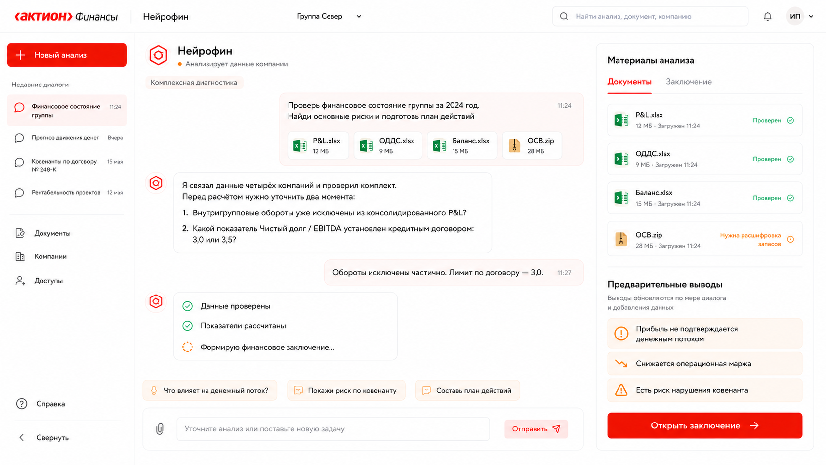 Комплексная финансовая диагностика в НейроФине